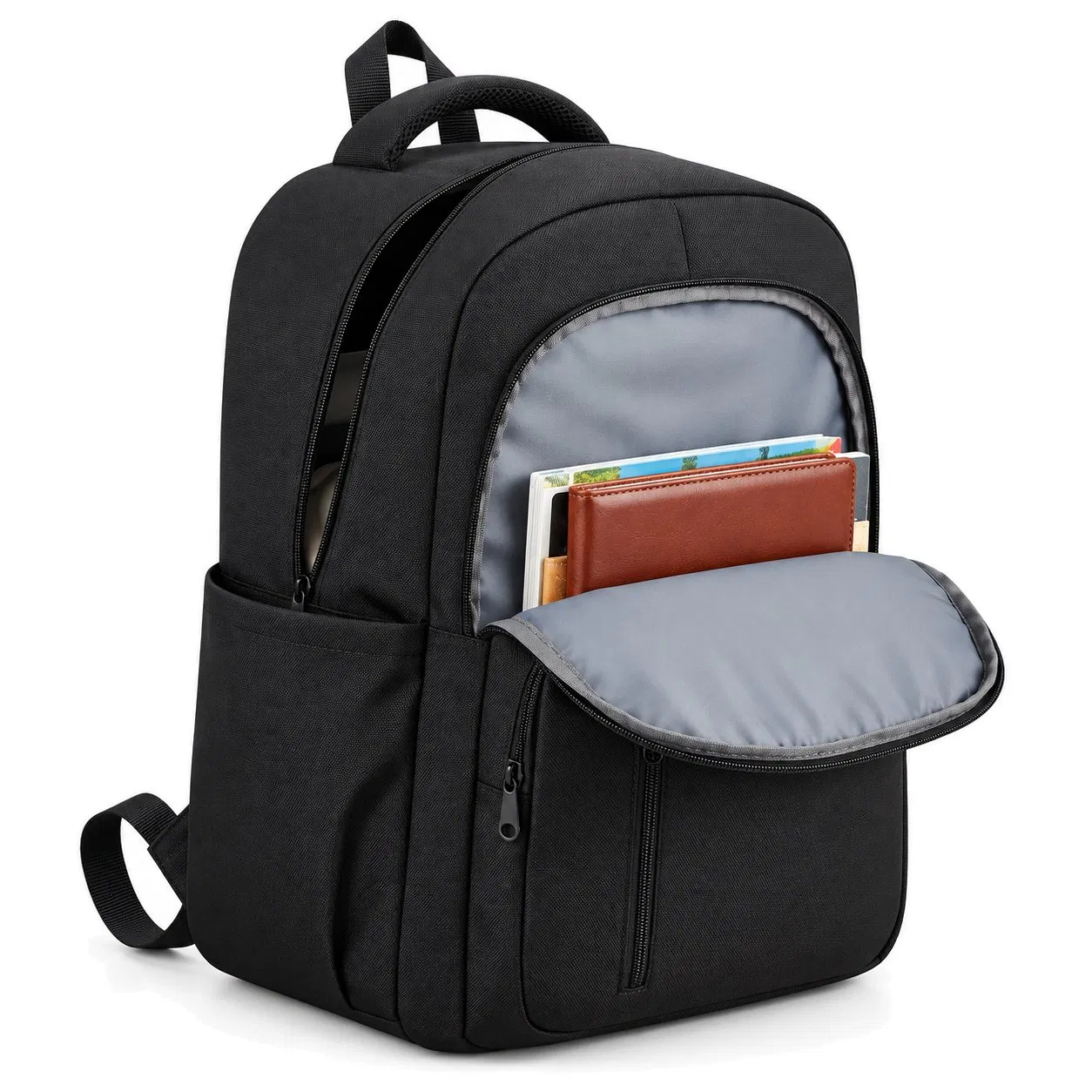 Multifunction Oxford Laptop Backpack with Waterproof Design for Daily Travel and Office