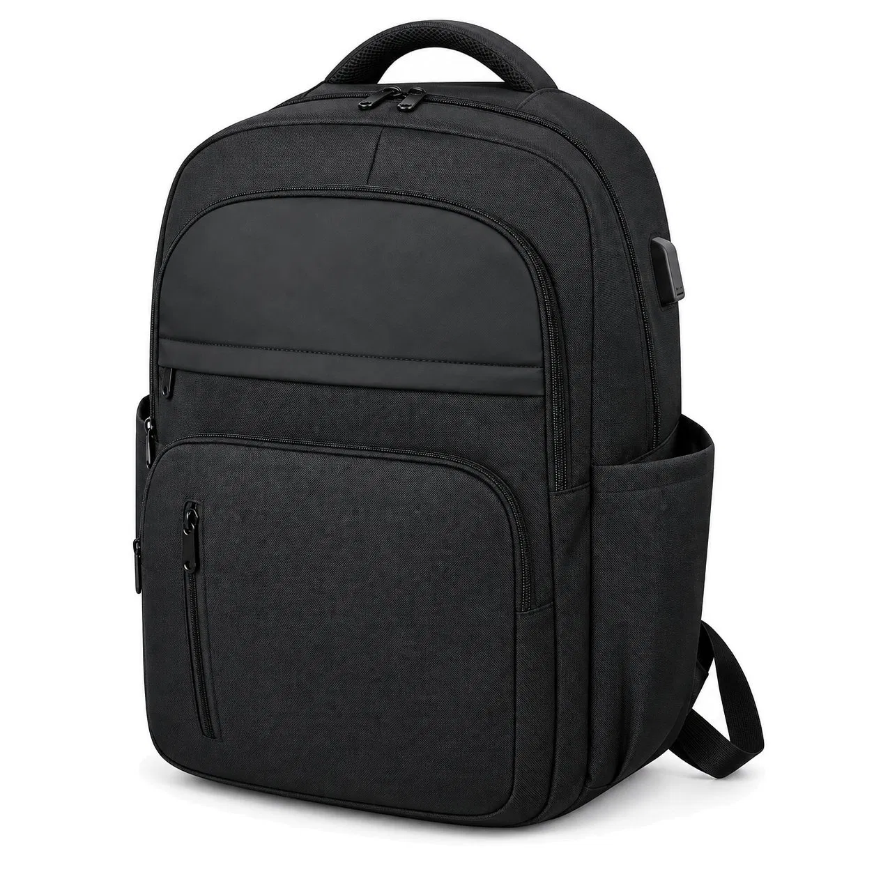 Multifunction Oxford Laptop Backpack with Waterproof Design for Daily Travel and Office