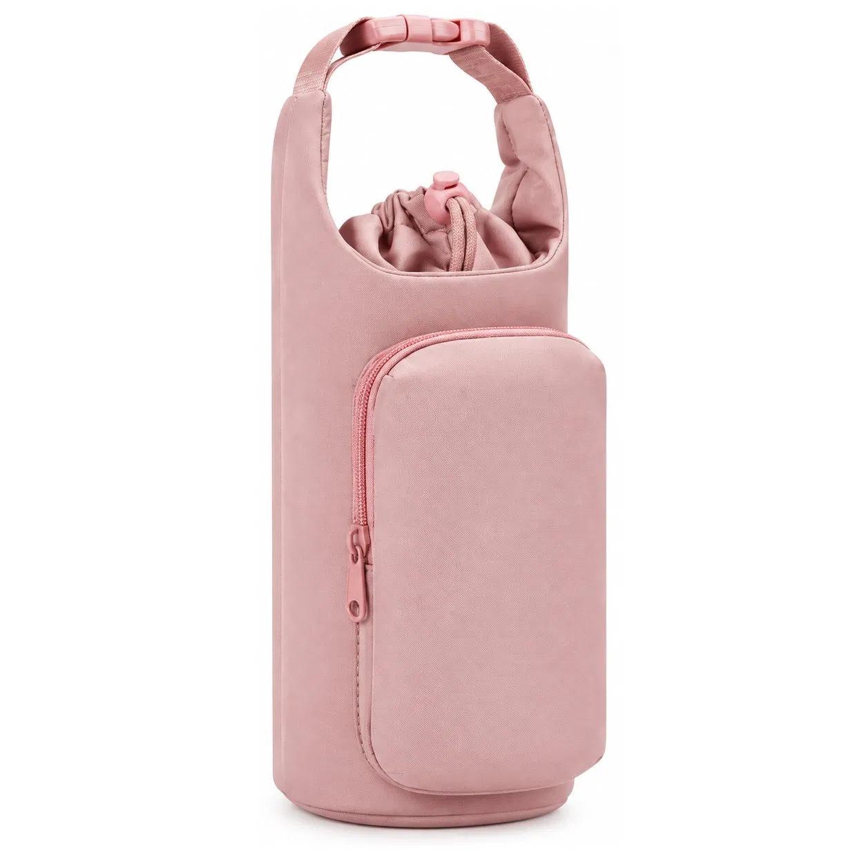Insulated 32oz Water Bottle Carrier Sling Bag with Phone Pocket and Strap