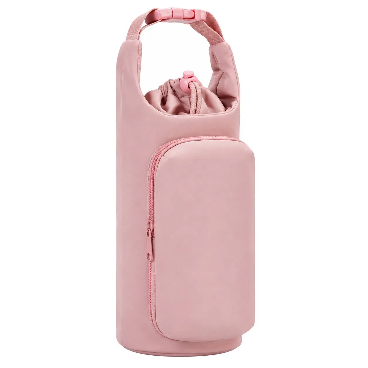 Insulated 32oz Water Bottle Carrier Sling Bag with Phone Pocket and Adjustable Shoulder Strap