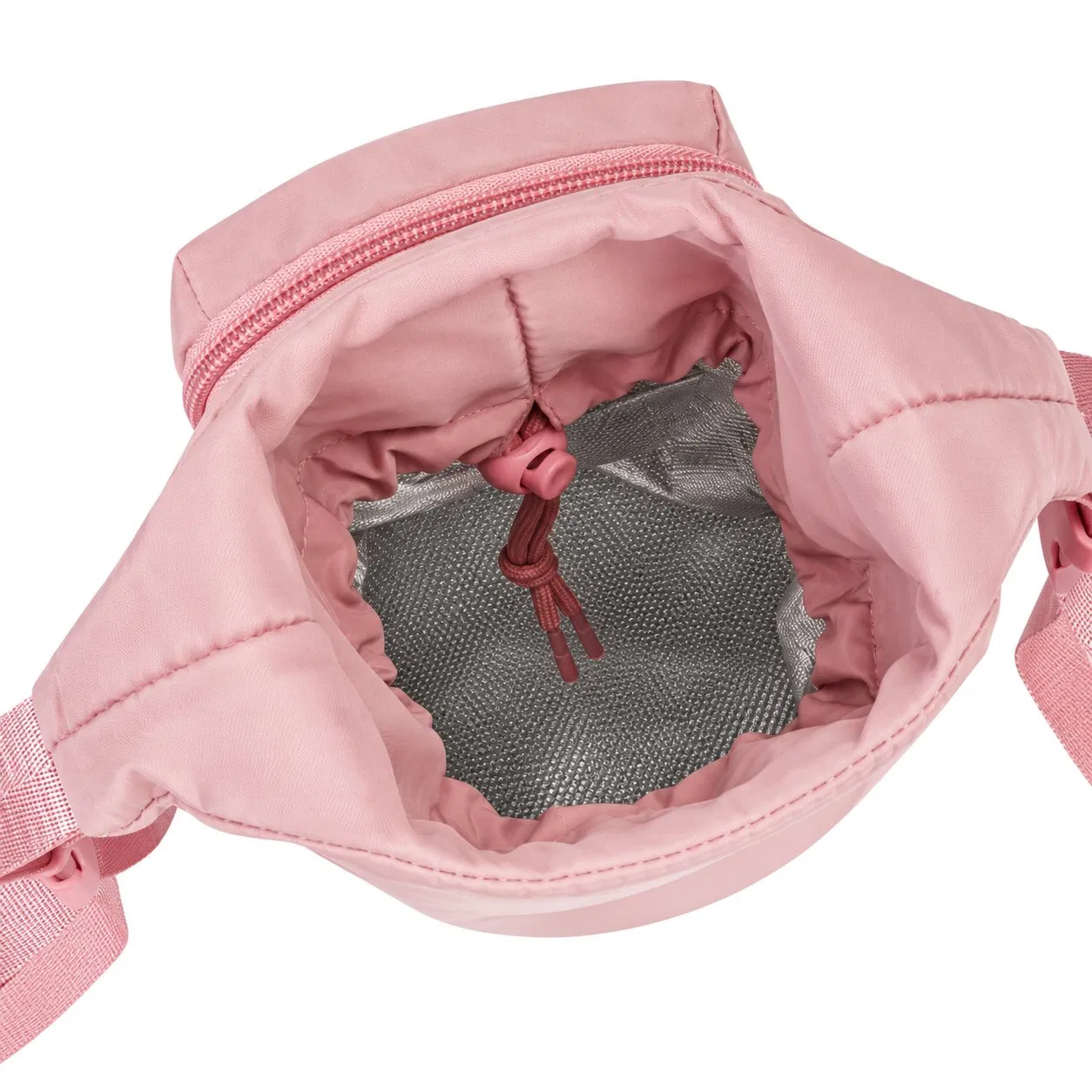 Insulated 32oz Water Bottle Carrier Sling Bag with Phone Pocket and Adjustable Shoulder Strap