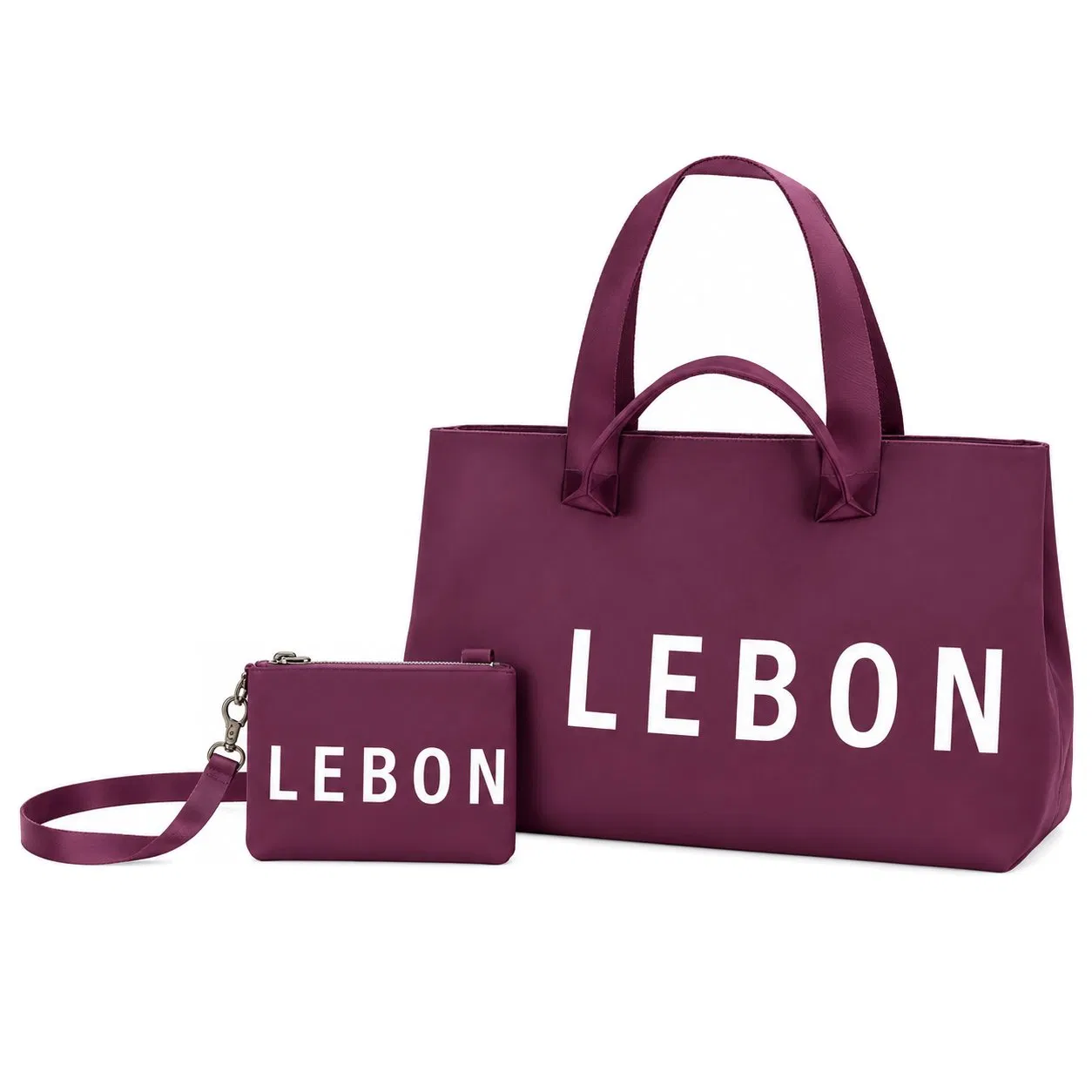 Custom Logo Knitted Jacquard Tote Bag with Zipper and Polyester Lining