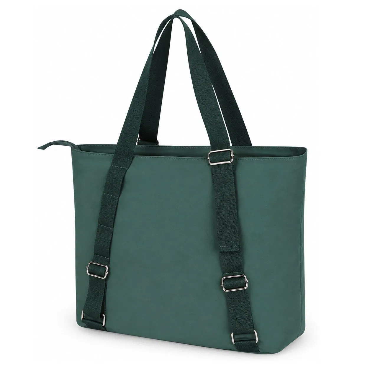 Large Capacity Womens Tote Bag with Zipper Closure and Adjustable Straps