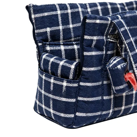 Portable Breathable Polyester Pet Travel Carrier Handbag with Custom Logo