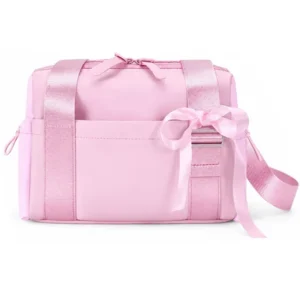 Lightweight Women Gym Tote Duffle Bag with Wet Compartment and Adjustable Strap