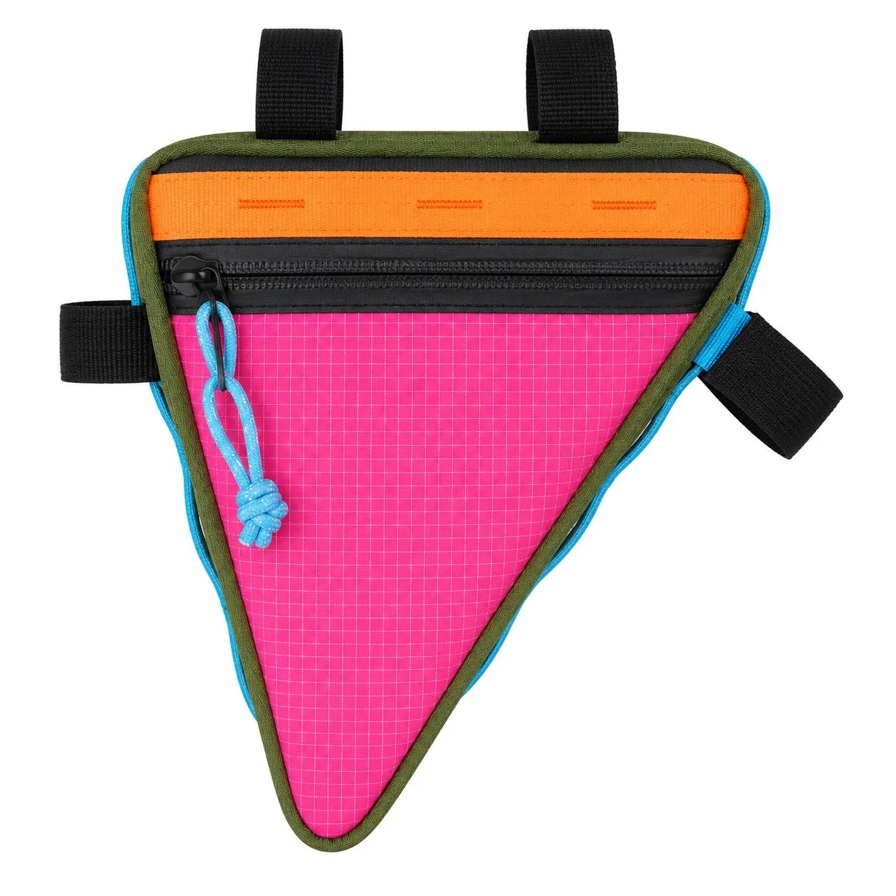 Waterproof Triangle Bicycle Frame Bag with Zipper and 2L Storage