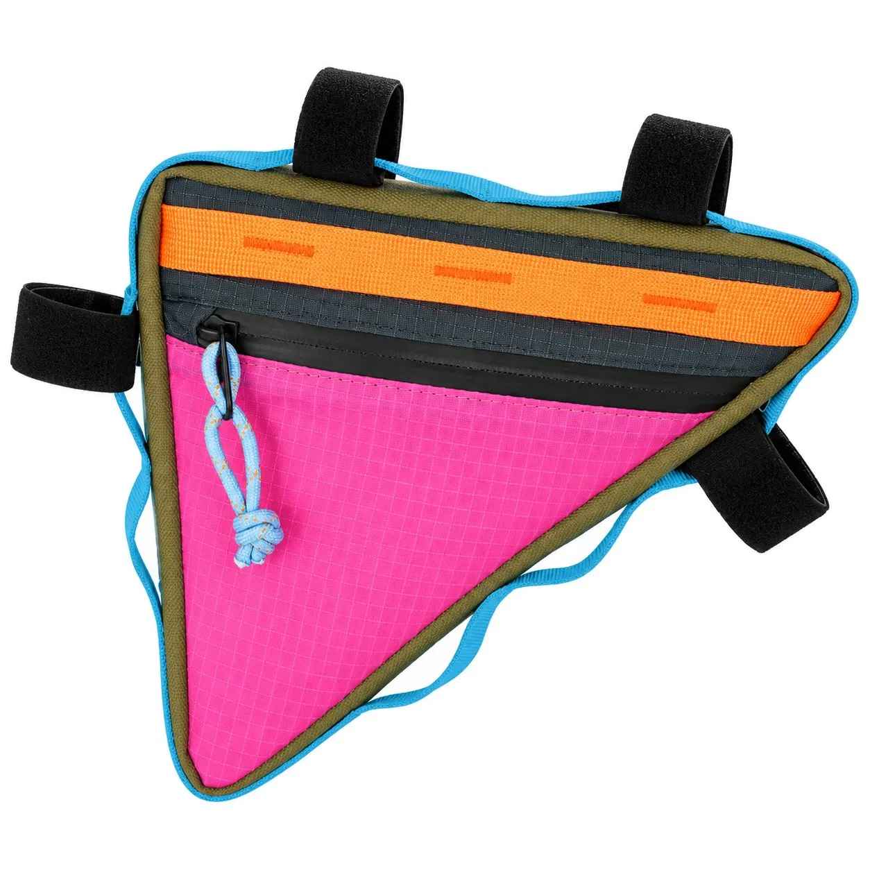 Waterproof Triangle Bicycle Frame Bag with Zipper and 2L Storage
