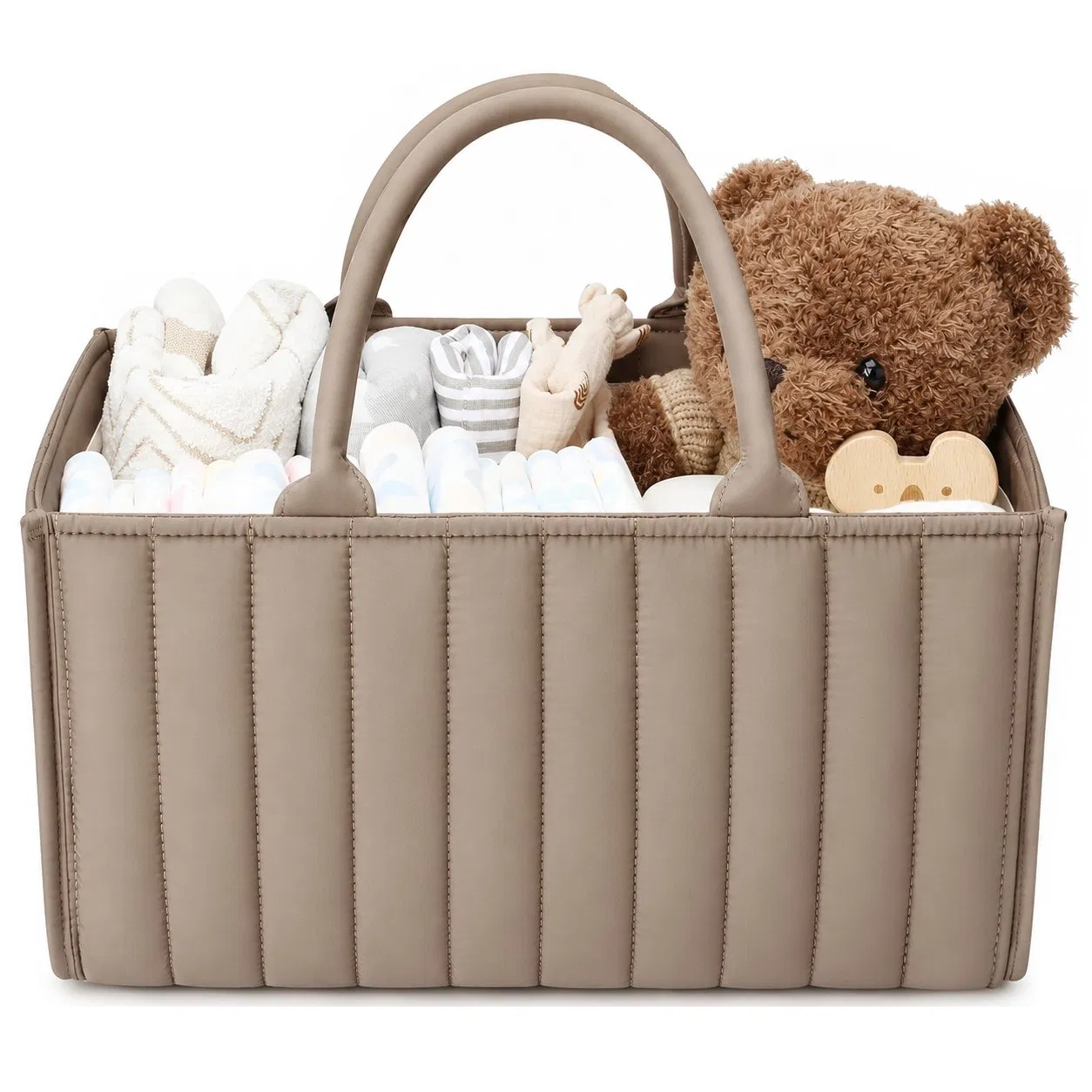 Portable Baby Diaper Caddy Organizer Bag for Nursery Car and Travel