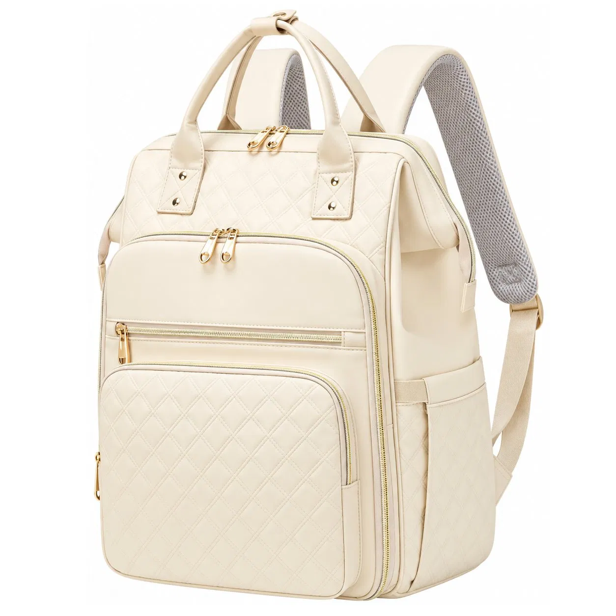 Custom Women Nylon Laptop Backpack Set with Insulated Lunch Bag