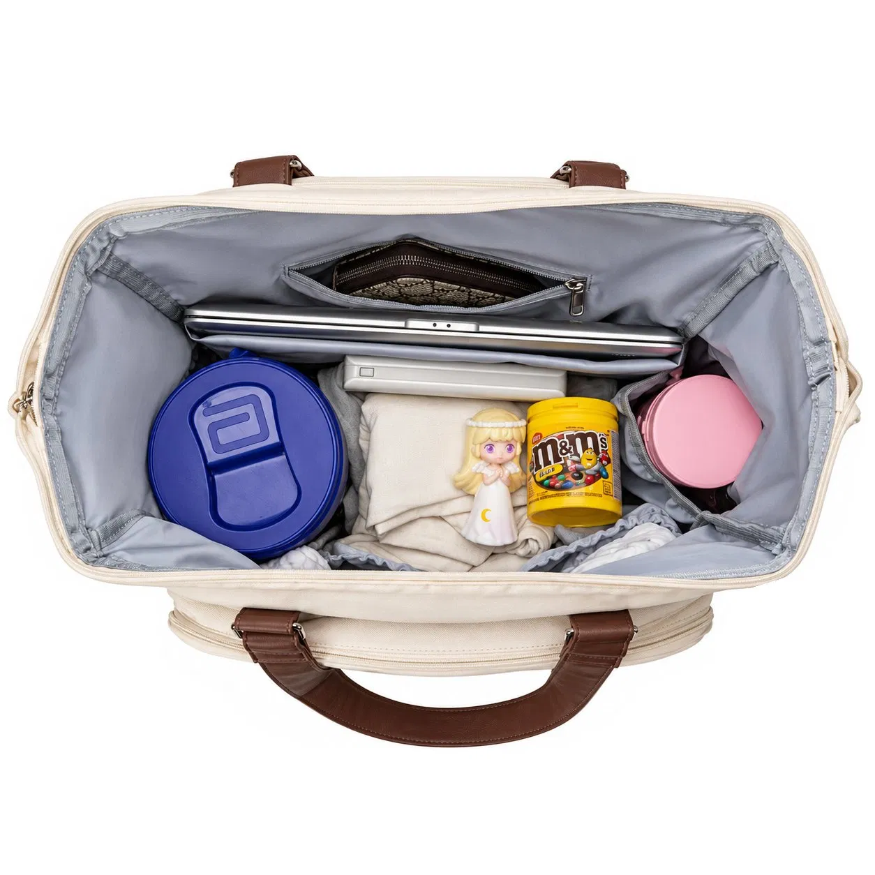 Custom Nylon Convertible Diaper Backpack with Organizer Pouches