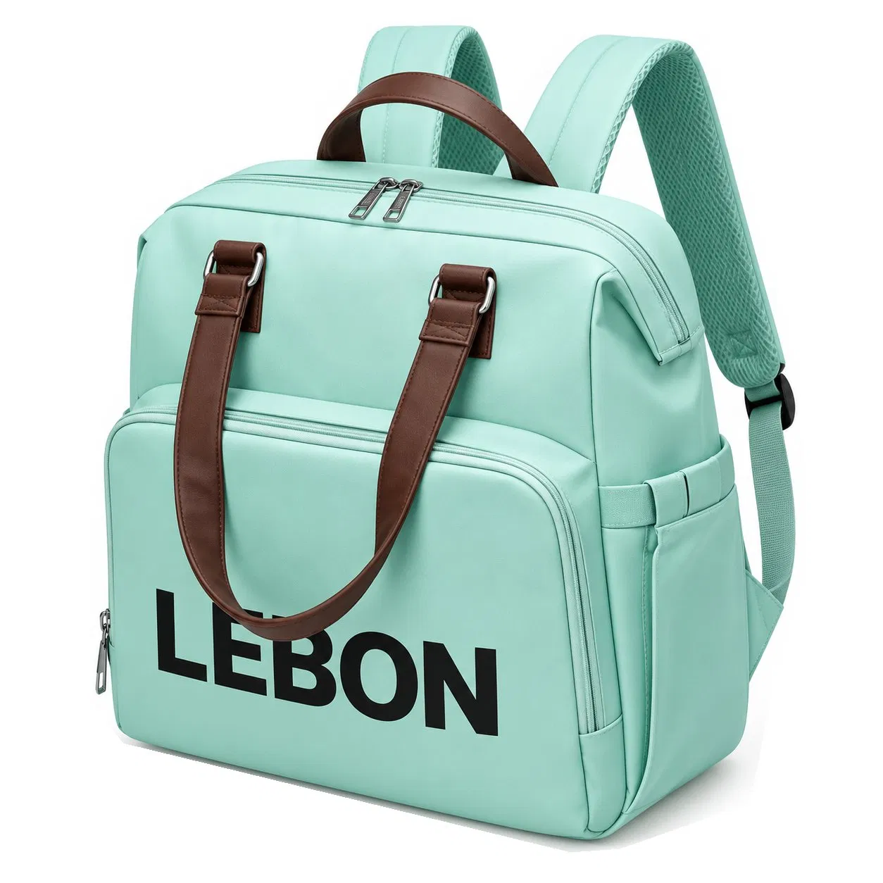 Custom Nylon Convertible Diaper Backpack with Organizer Pouches