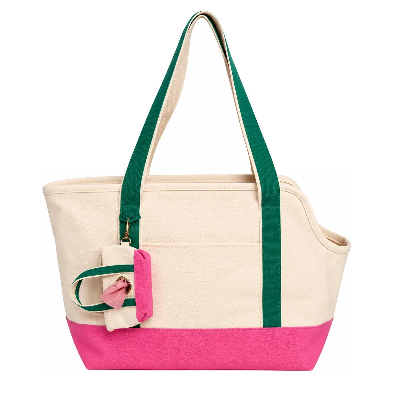 Custom Canvas Foldable Pet Travel Shoulder Carrier Bag