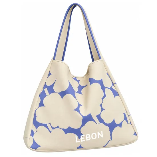 Custom Polyester Knitted Shopping Tote Bag for Daily Travel