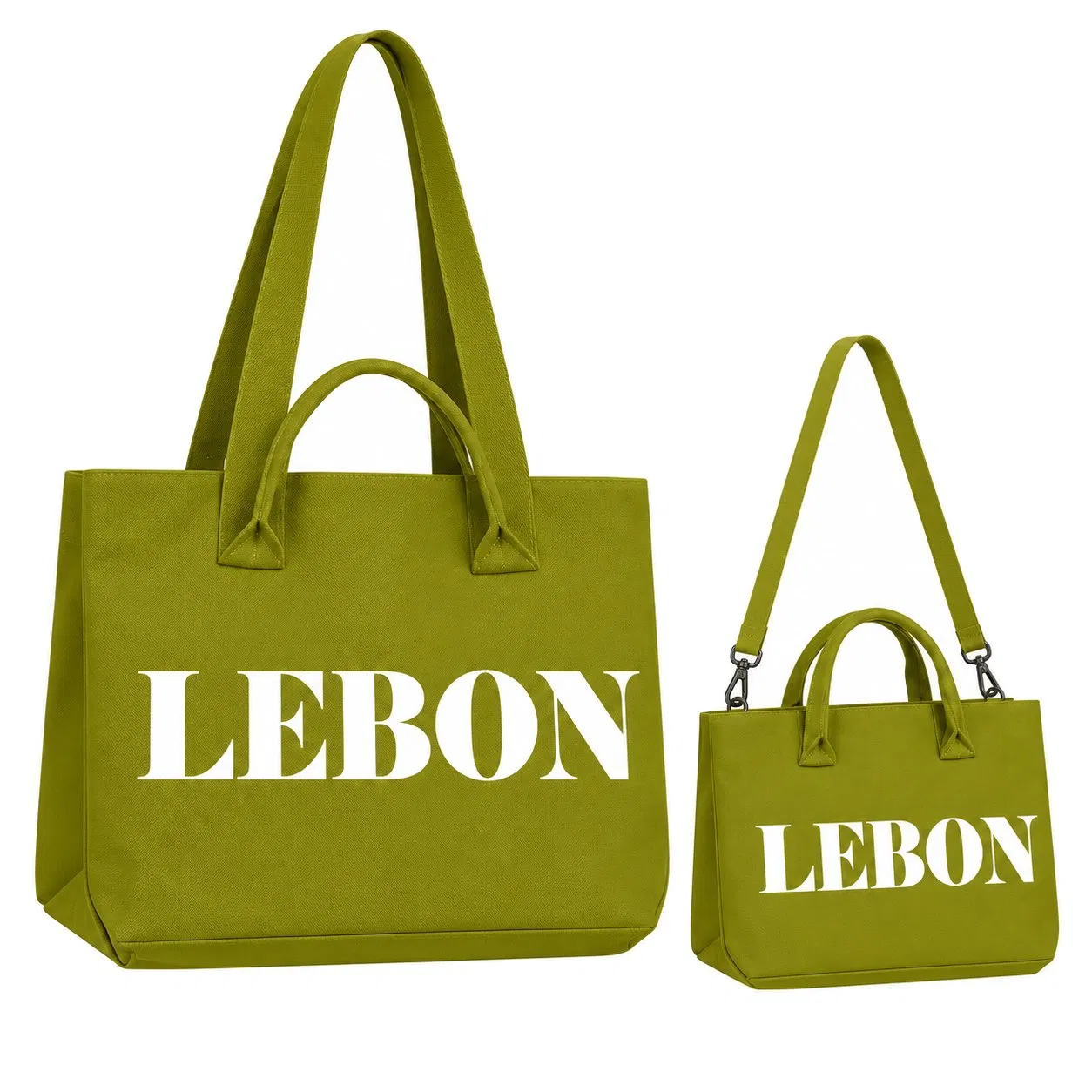 Custom Knitted Matching Mother and Child Tote Bag Set