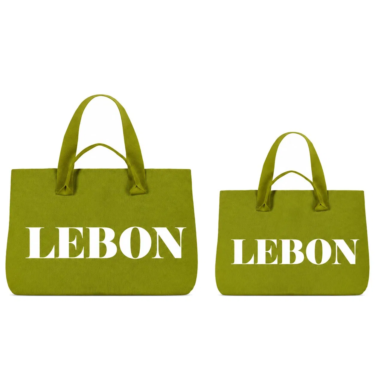 Custom Knitted Matching Mother and Child Tote Bag Set