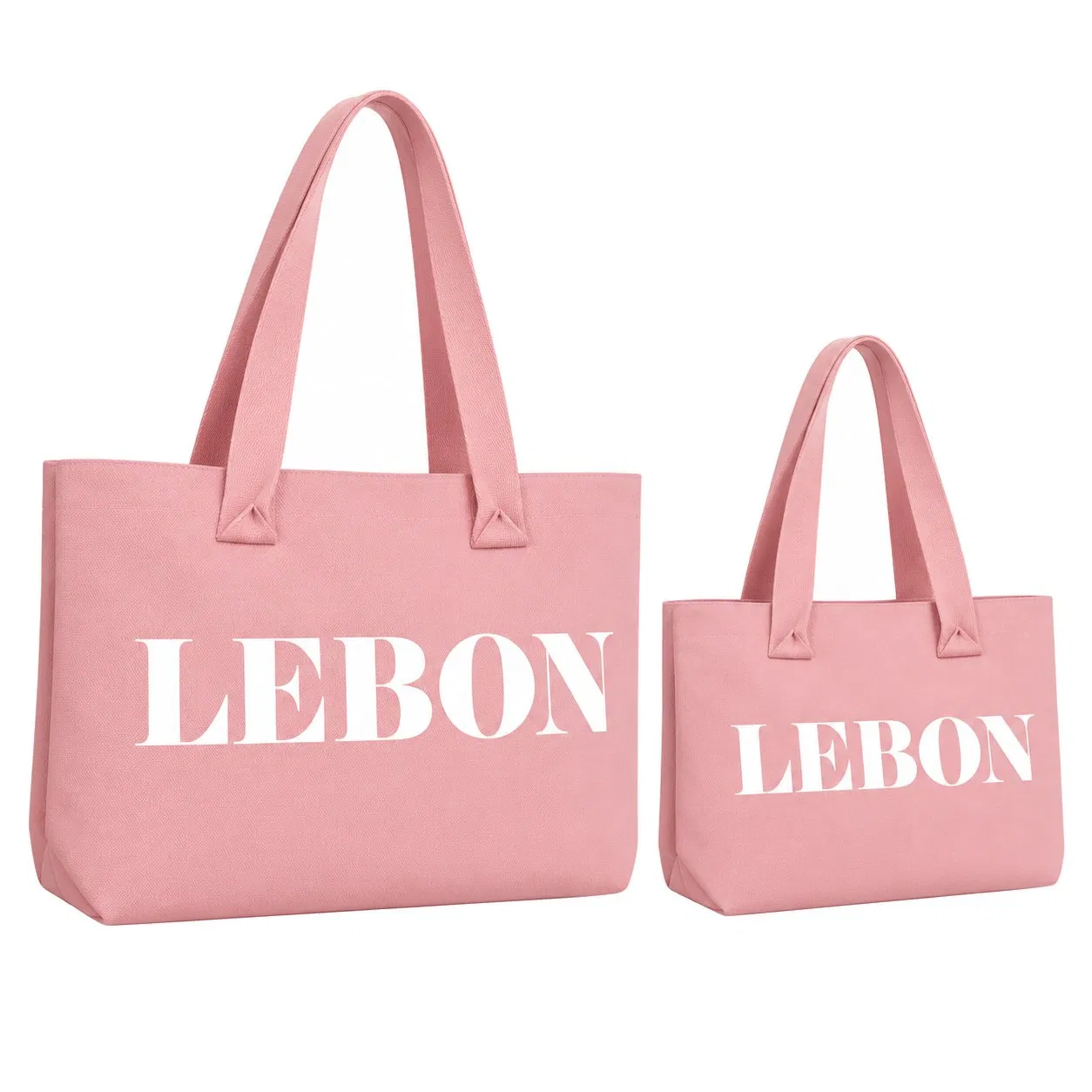 Custom Knitted Matching Mother and Child Tote Bag Set