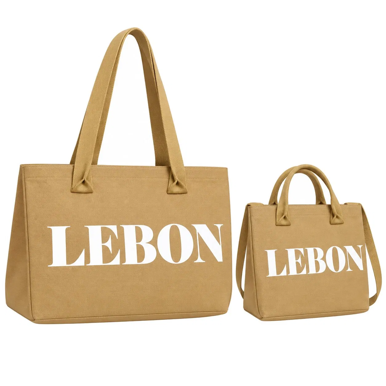 Custom Knitted Matching Mother and Child Tote Bag Set