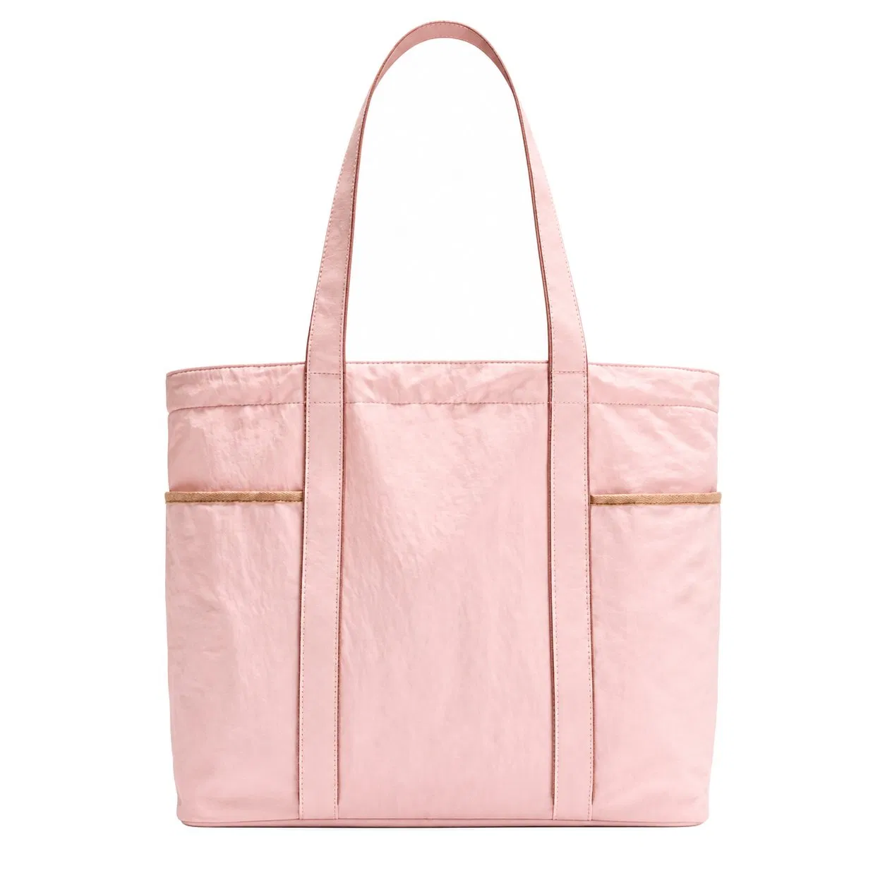 Custom Lightweight Nylon Daily Tote Bag with Pockets for Work and Travel