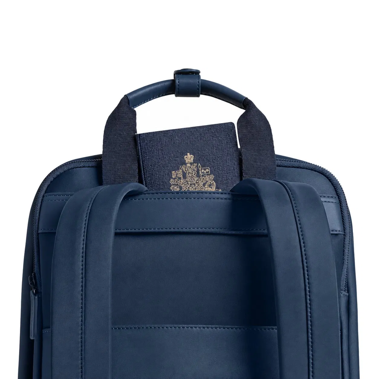 Custom Lightweight Business Laptop Backpack with Detachable Pouch and Luggage Sleeve