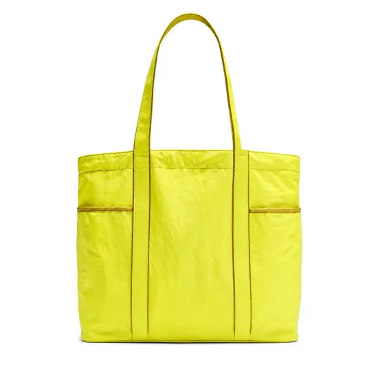 Custom Large Nylon Daily Tote Bag with Pockets for Work Travel and Shopping
