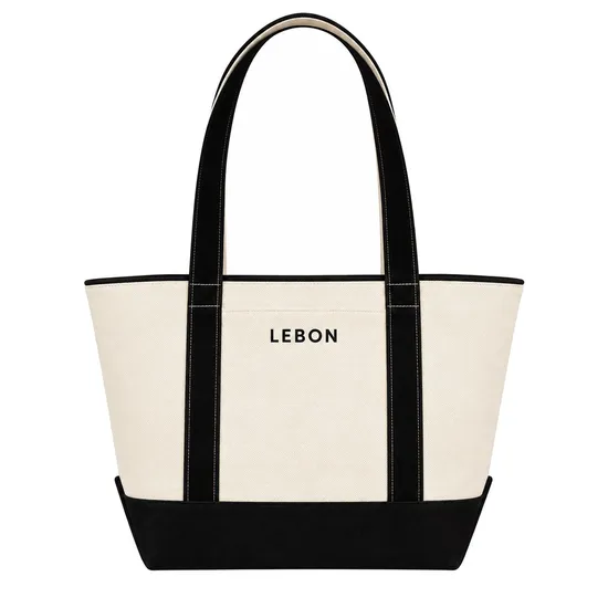 Custom Large Capacity Canvas Tote Bag for Office College Travel and Shopping