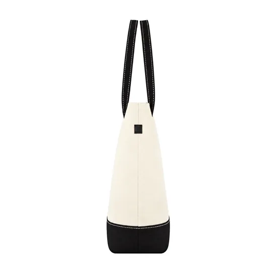 Custom Large Capacity Canvas Tote Bag for Office College Travel and Shopping