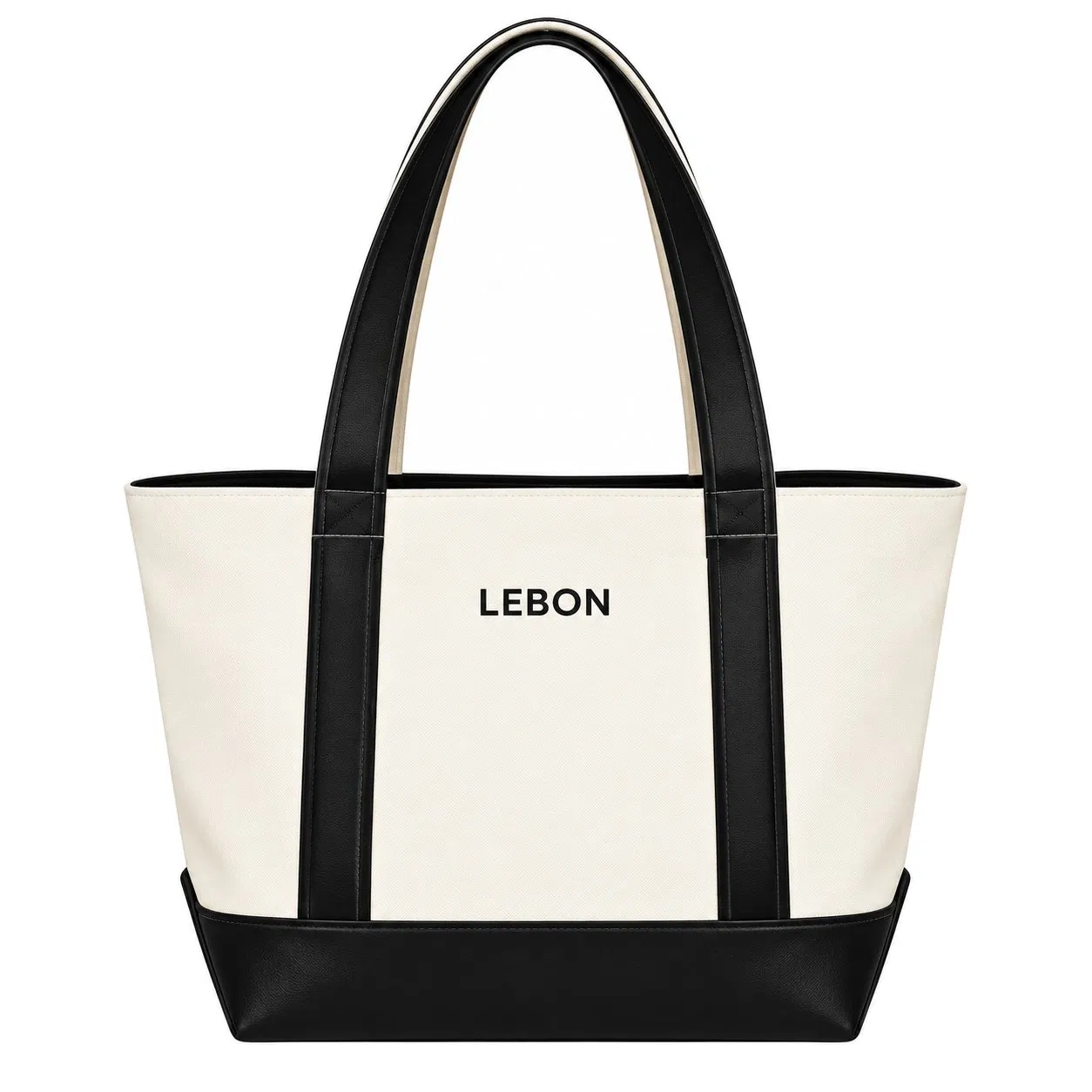 Custom Large Capacity Canvas Tote Bag for Office College Travel and Shopping