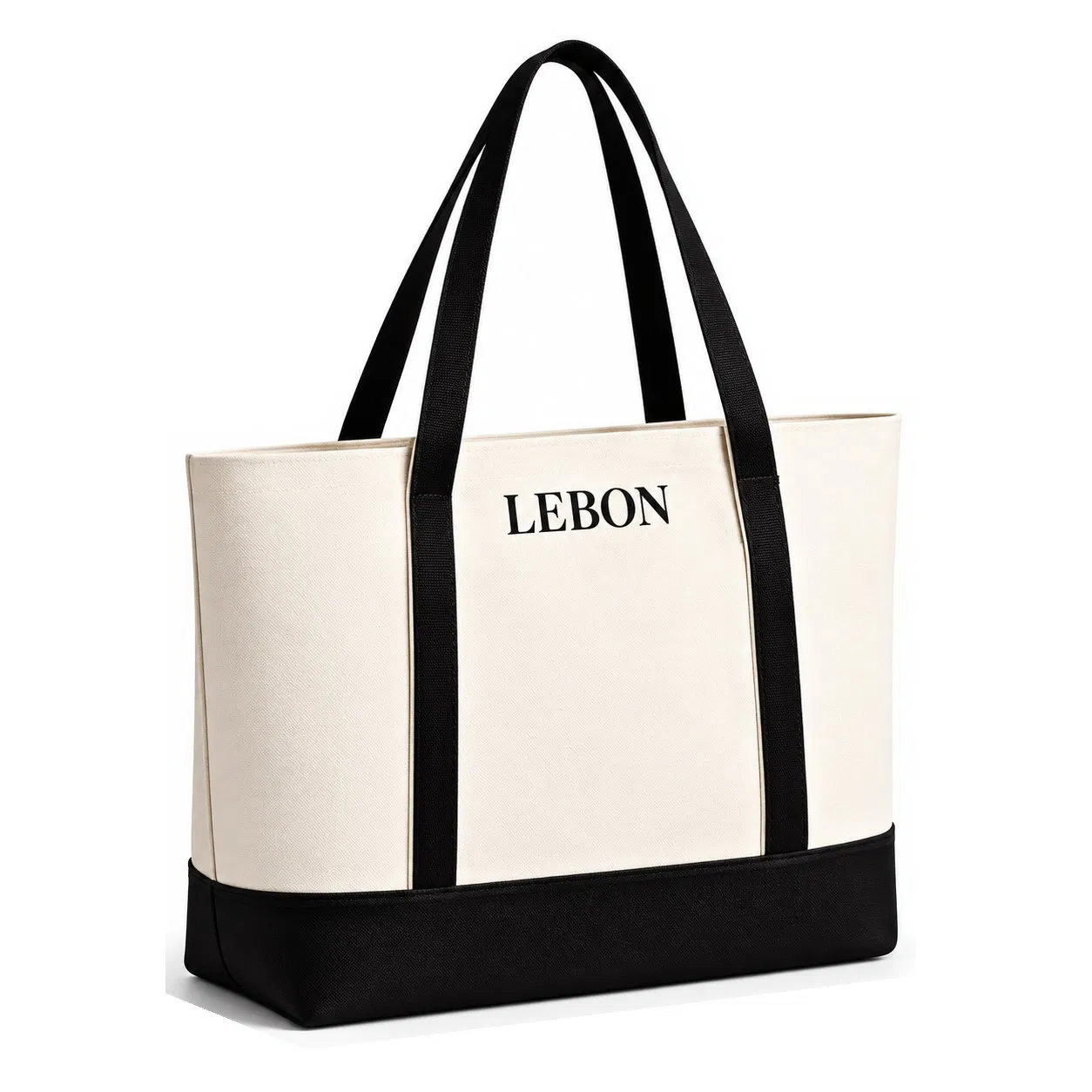 Custom Large Capacity Canvas Shoulder Tote Bag for Work Travel and Shopping