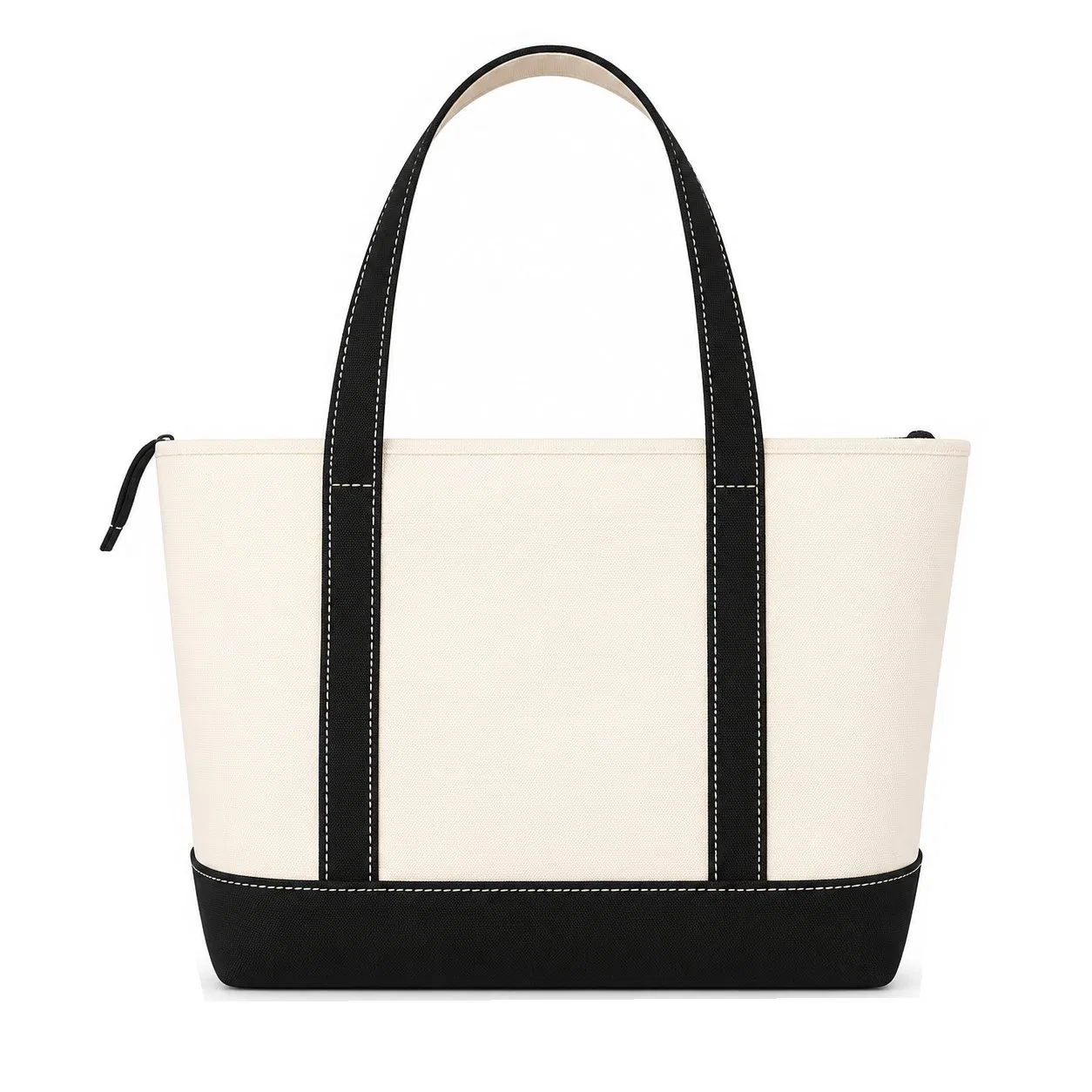 Custom Large Capacity Canvas Shoulder Tote Bag for Work Travel and Shopping
