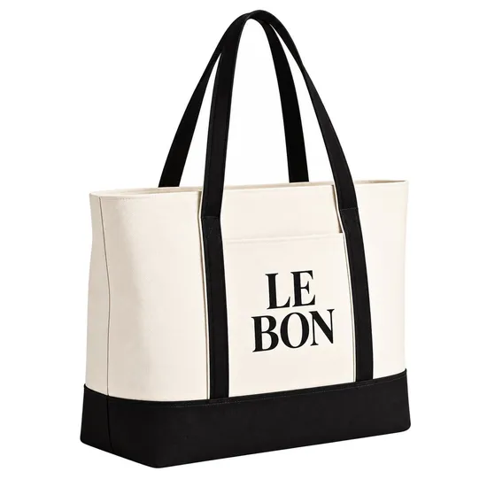 Custom Large Capacity Canvas Shoulder Tote Bag for Women Daily Travel and Work