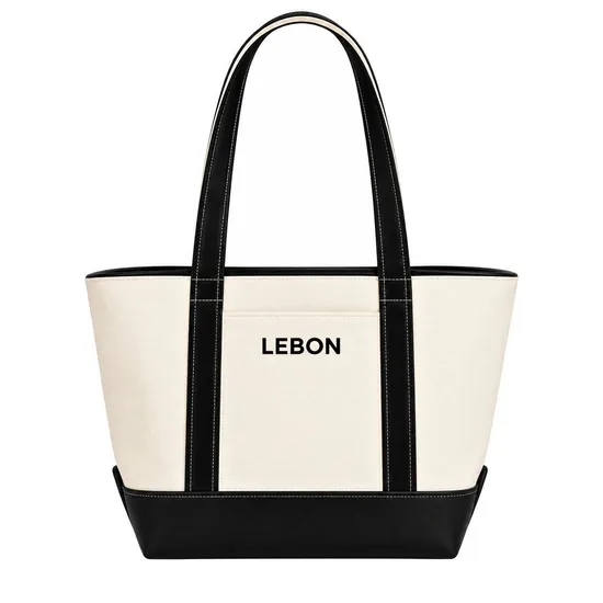 Custom Reusable Canvas Shoulder Tote Bag for Ladies Daily Shopping and Beach