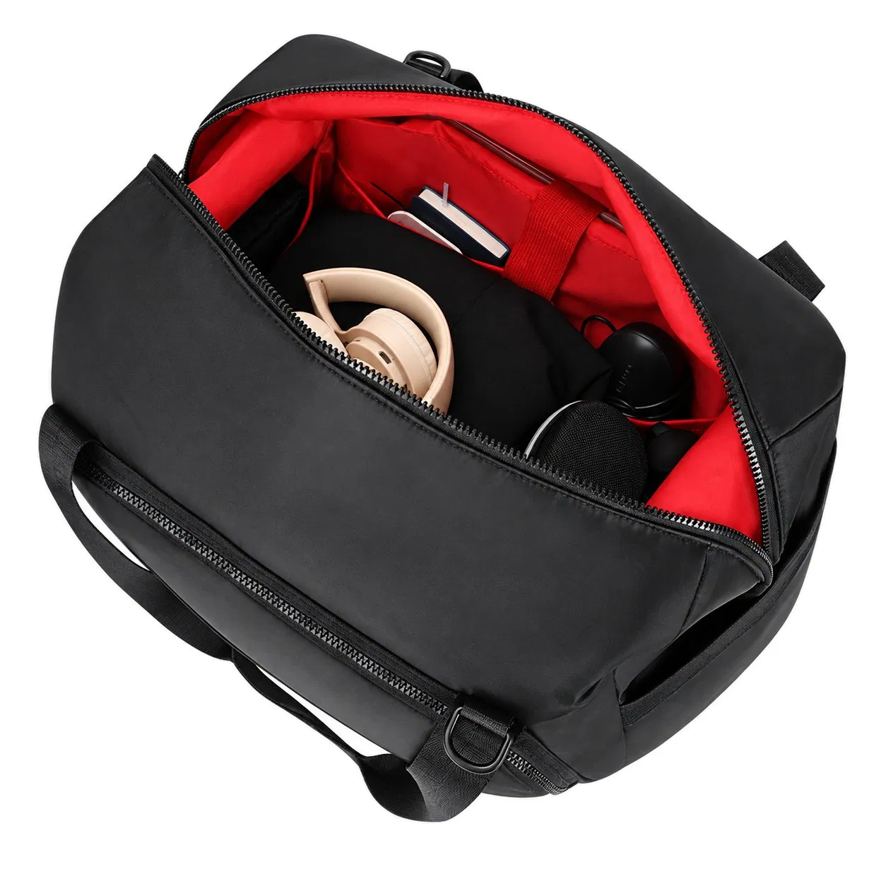 Large Capacity Foldable Oxford Travel Duffle Bag with Soft Handle and Adjustable Strap