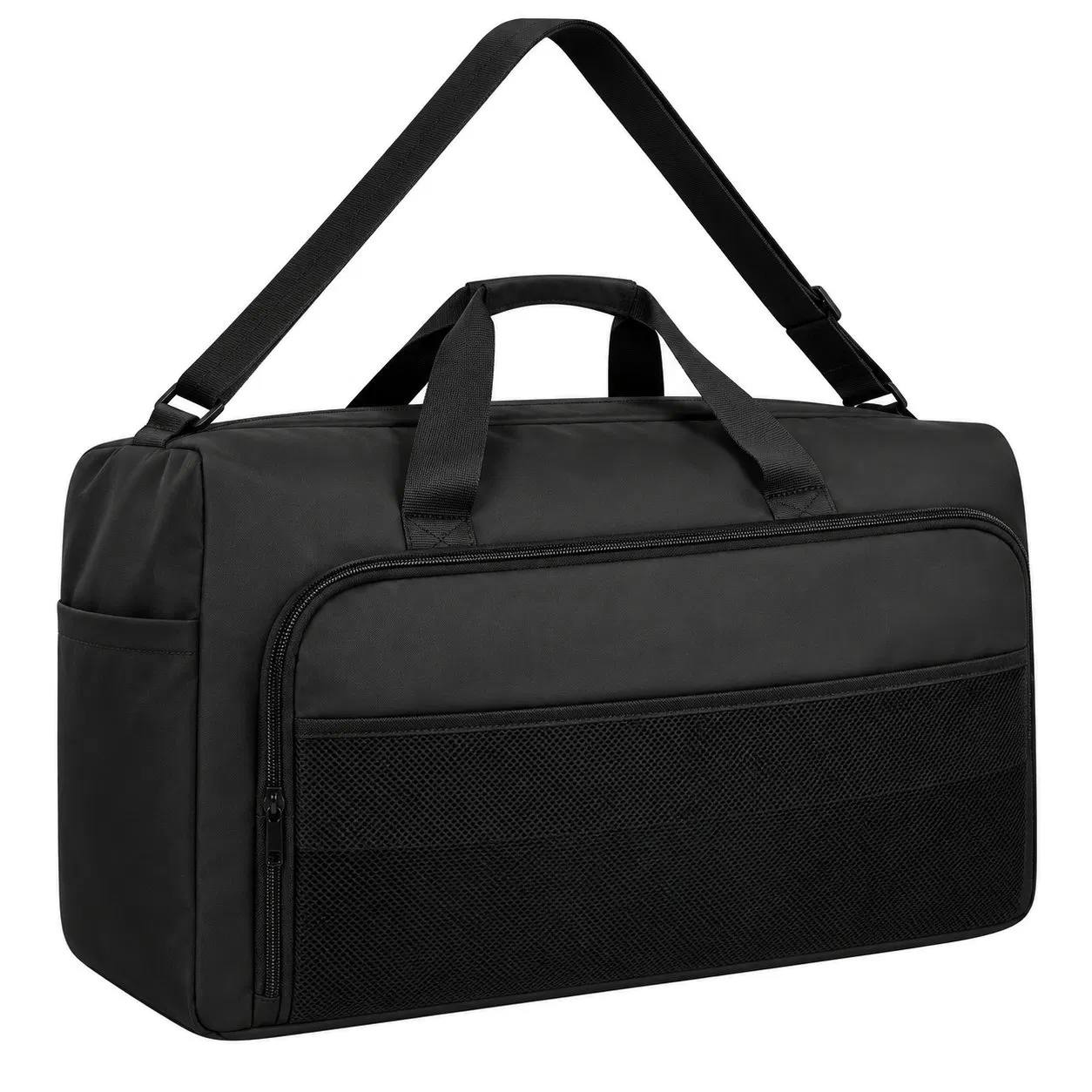 Large Capacity Foldable Oxford Travel Duffle Bag with Soft Handle and Adjustable Strap