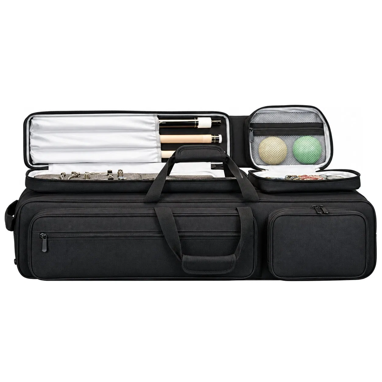 Custom Water Resistant Polyester Pool Cue Carry Bag with Shoulder Strap