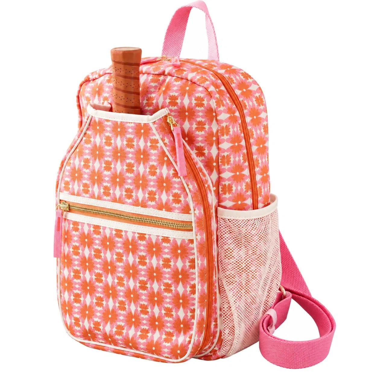 Custom Polyester Tennis Pickleball Racket Bag with Crossbody Strap
