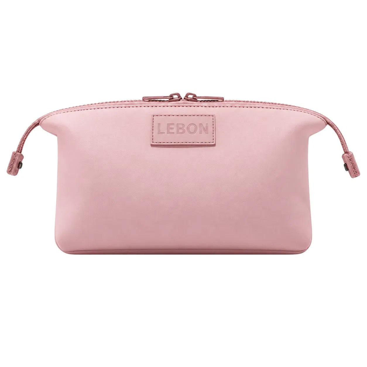 Custom Neoprene Double Zipper Makeup Toiletry Organizer Bag