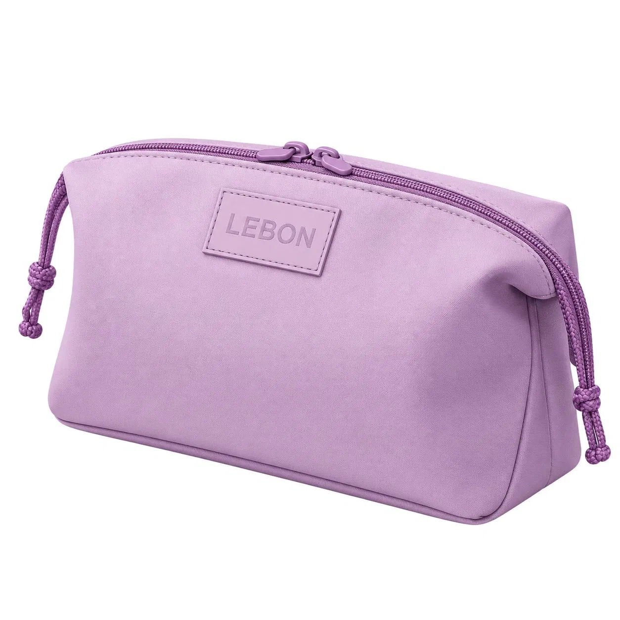 Custom Neoprene Double Zipper Makeup Toiletry Organizer Bag
