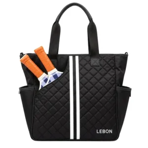 Custom Quilted Pickleball Racket Training Tote Bag for Women