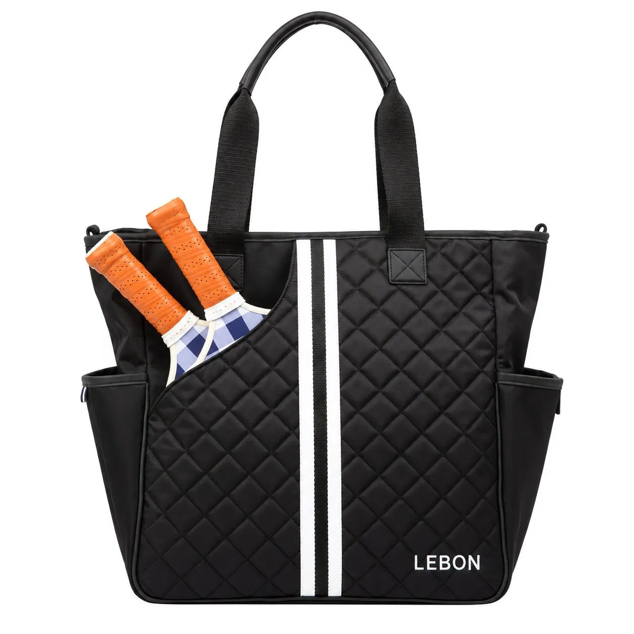 Custom Quilted Pickleball Racket Training Tote Bag for Women