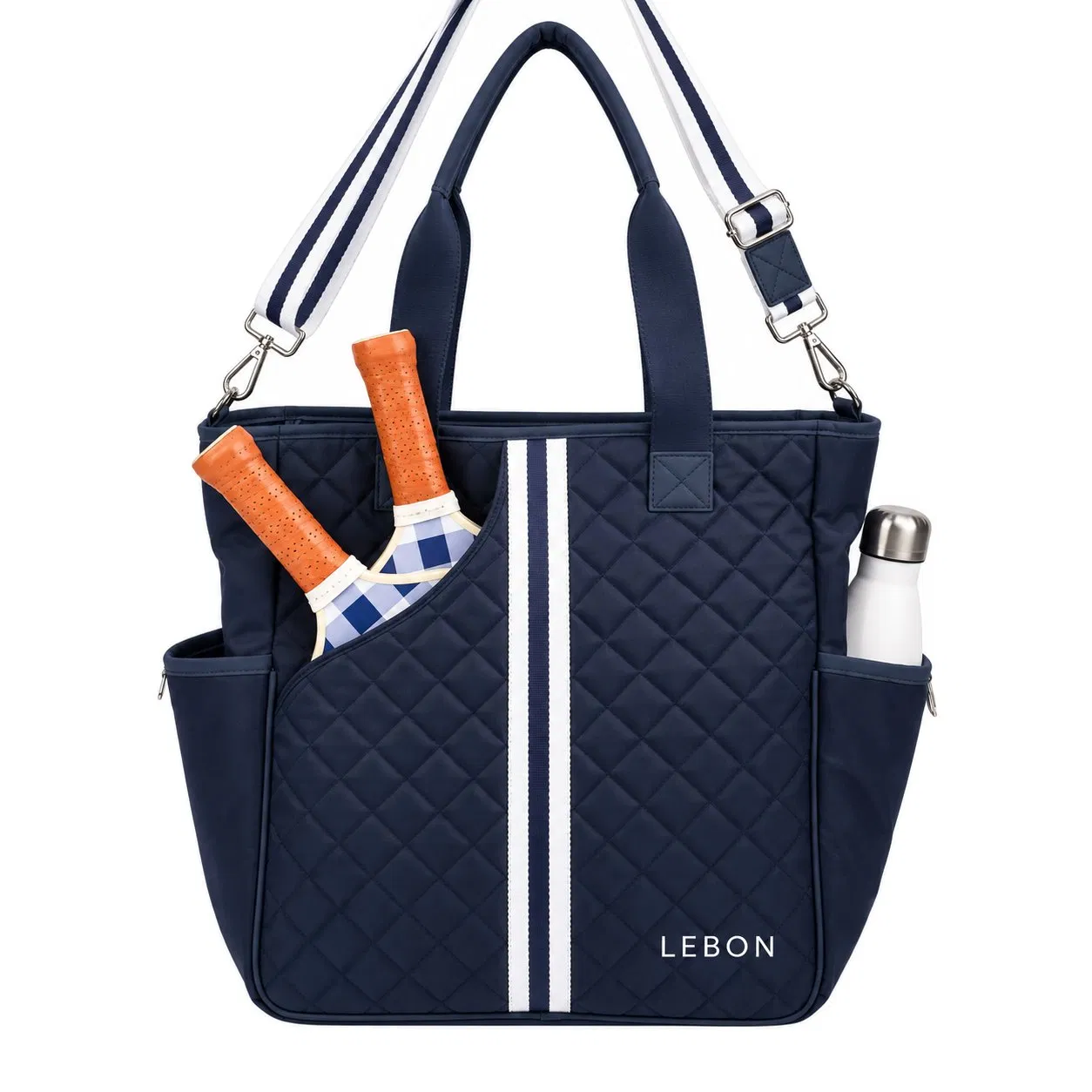 Custom Quilted Pickleball Racket Training Tote Bag for Women