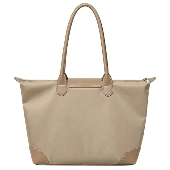 Custom Waterproof Nylon Tote Handbag with Zipper Closure for Women