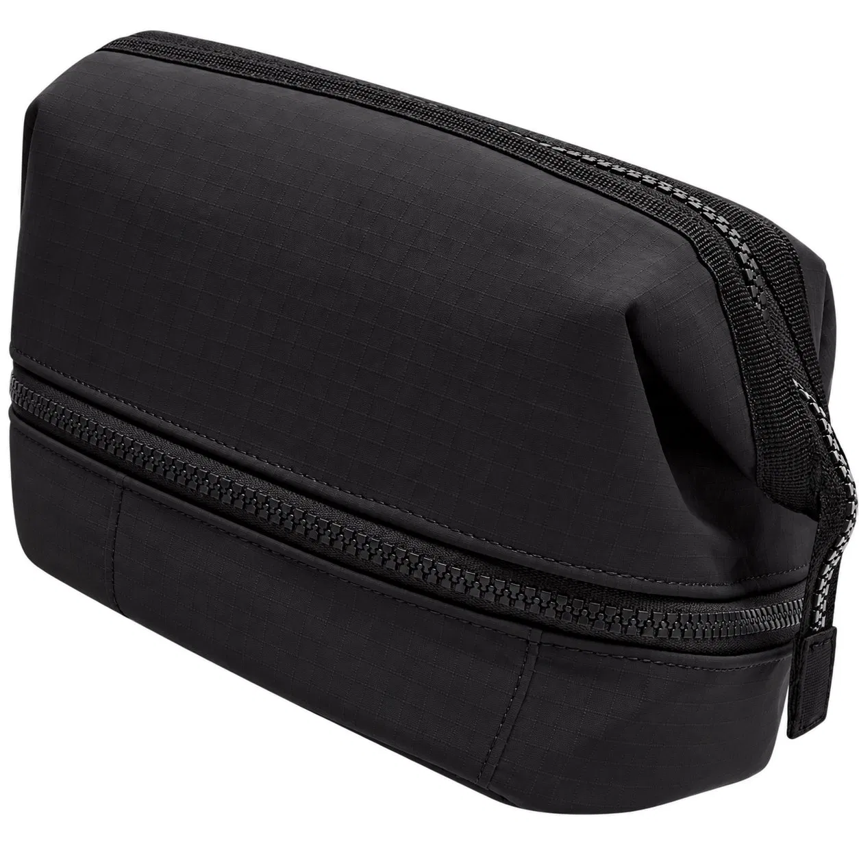Custom Double Layer Nylon Travel Toiletry Bag Wet Dry Makeup Organizer