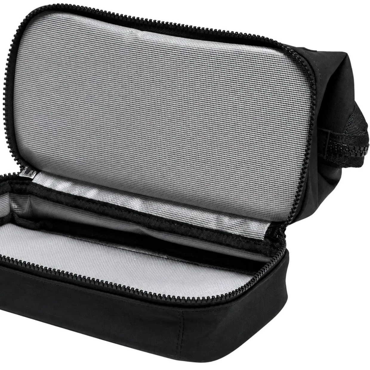 Custom Double Layer Nylon Travel Toiletry Bag Wet Dry Makeup Organizer