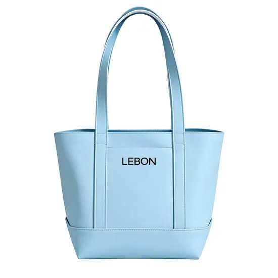 Custom Canvas Soft Tote Bag Water Resistant Shoulder Handbag for Daily Work Shopping