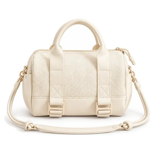 Unisex Lightweight Polyester Gym Travel Bag with Adjustable Crossbody Strap and Zipper Closure