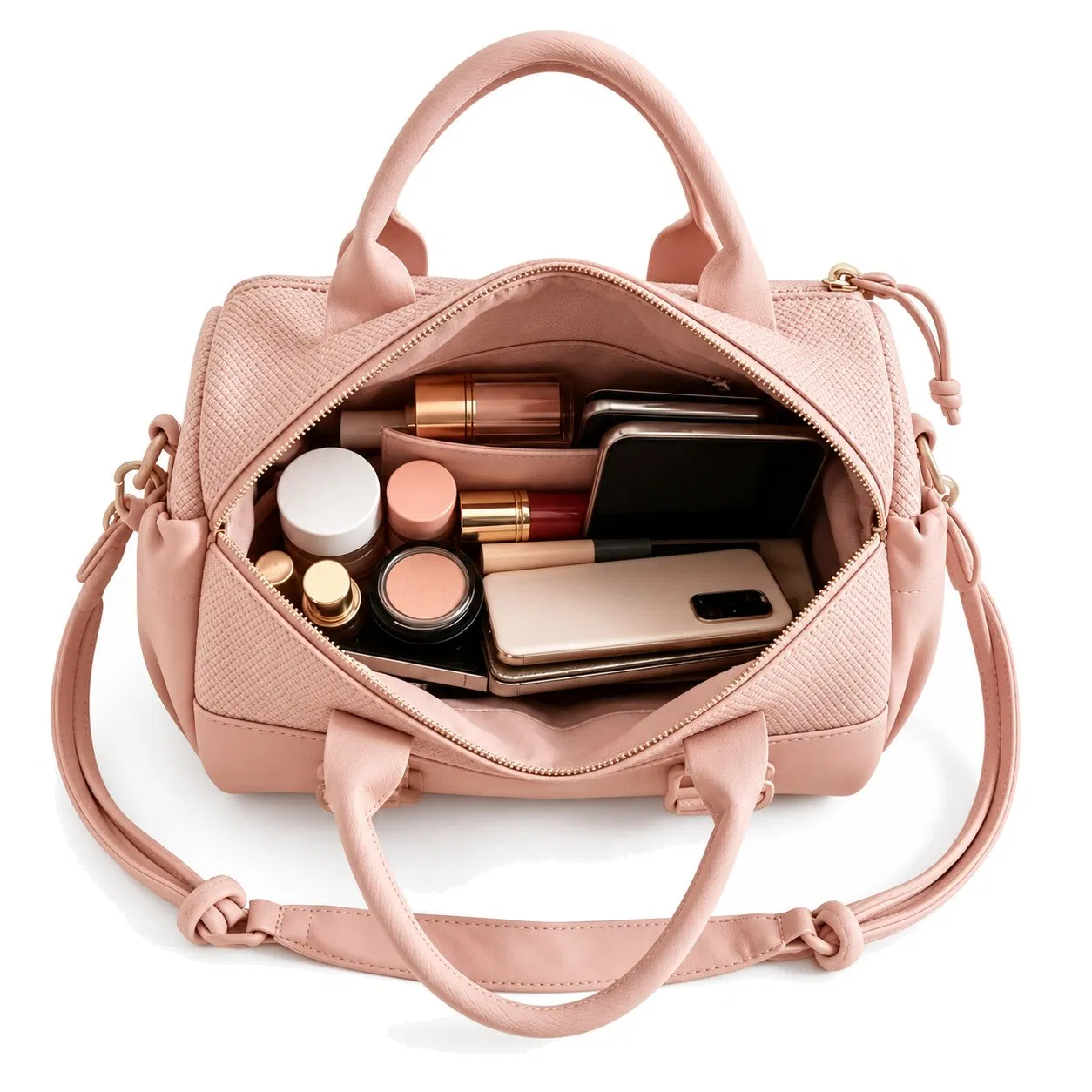Unisex Lightweight Polyester Gym Travel Bag with Adjustable Crossbody Strap and Zipper Closure