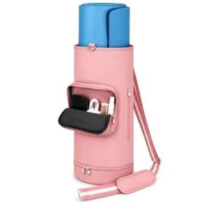 Custom Logo Lightweight Nylon Yoga Mat Holder Bag with Zipper Closure