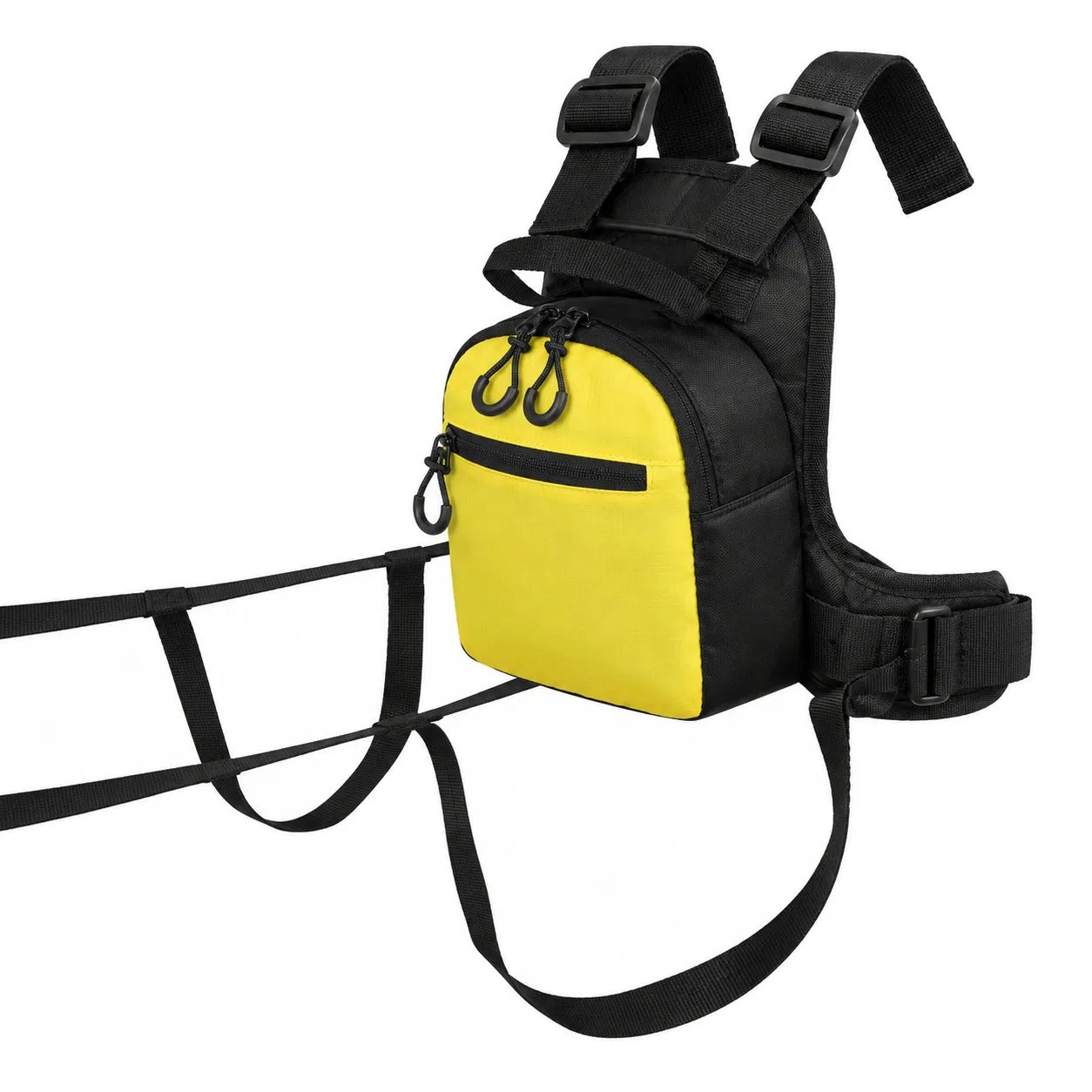 Custom Kids Snowboard Backpack Ski Trainer Harness Bag with Front Zipper Pocket