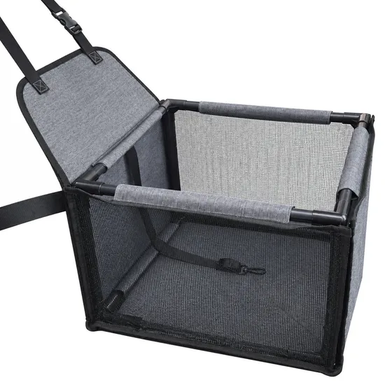 Custom Logo Waterproof Foldable Oxford Mesh Dog Car Seat Carrier Bag