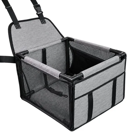 Custom Logo Waterproof Foldable Oxford Mesh Dog Car Seat Carrier Bag